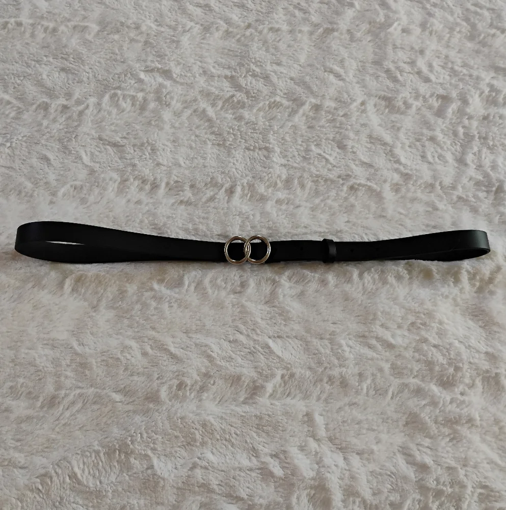 Lauren Conrad Silver Circle Skinny Belt